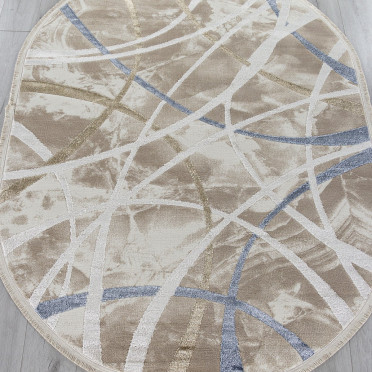 Ковер 27248A - CREAM / BEIGE - Овал - коллекция MOSSO