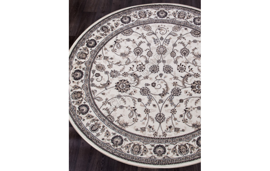 Ковер d251 - CREAM-BROWN - Круг - коллекция VALENCIA DELUXE