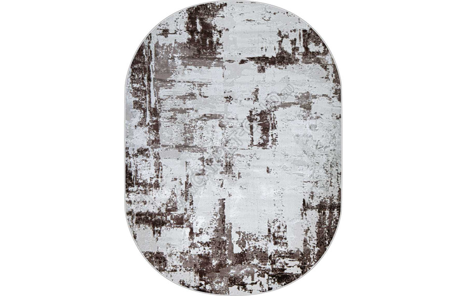 37342A OVAL BROWN / D.BEIGE Kleopatra