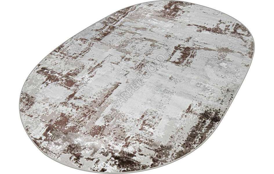 37342A OVAL BROWN / D.BEIGE Kleopatra