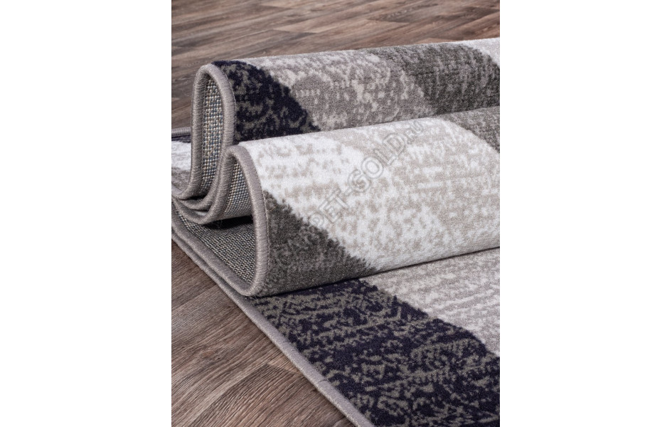Ковер d234 - GRAY - Прямоугольник - коллекция SILVER