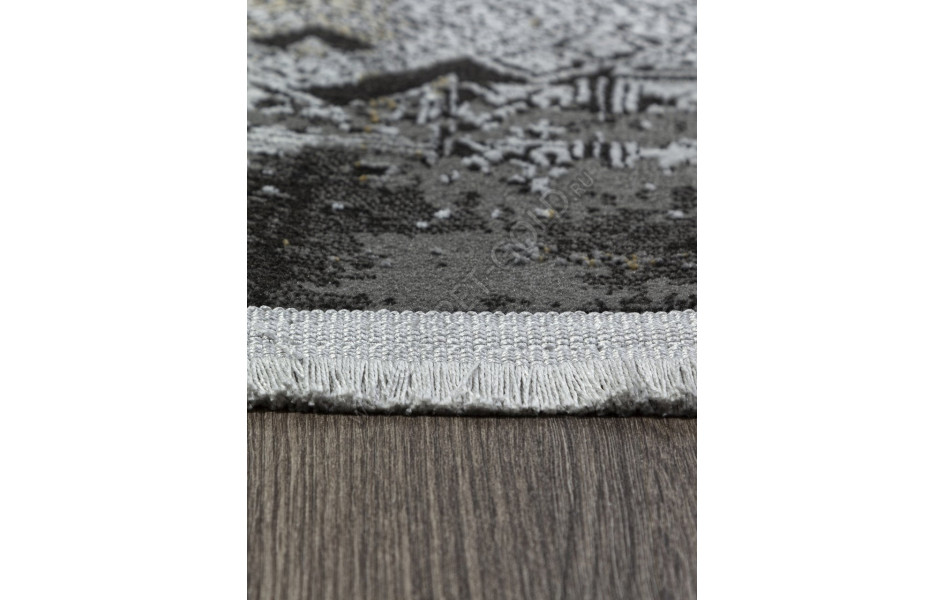 Ковер SI023G - GREY / GREY - Овал - коллекция LISSABON