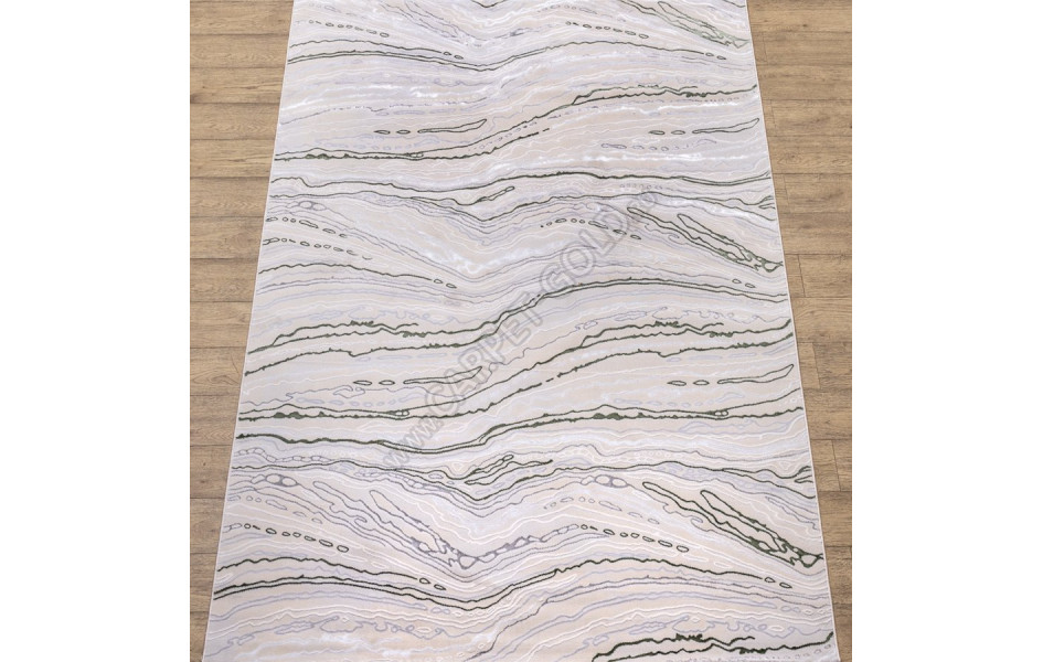 КОВРЫ ДИЗАЙН F592AY ЦВЕТ BEIGE / D.GREEN