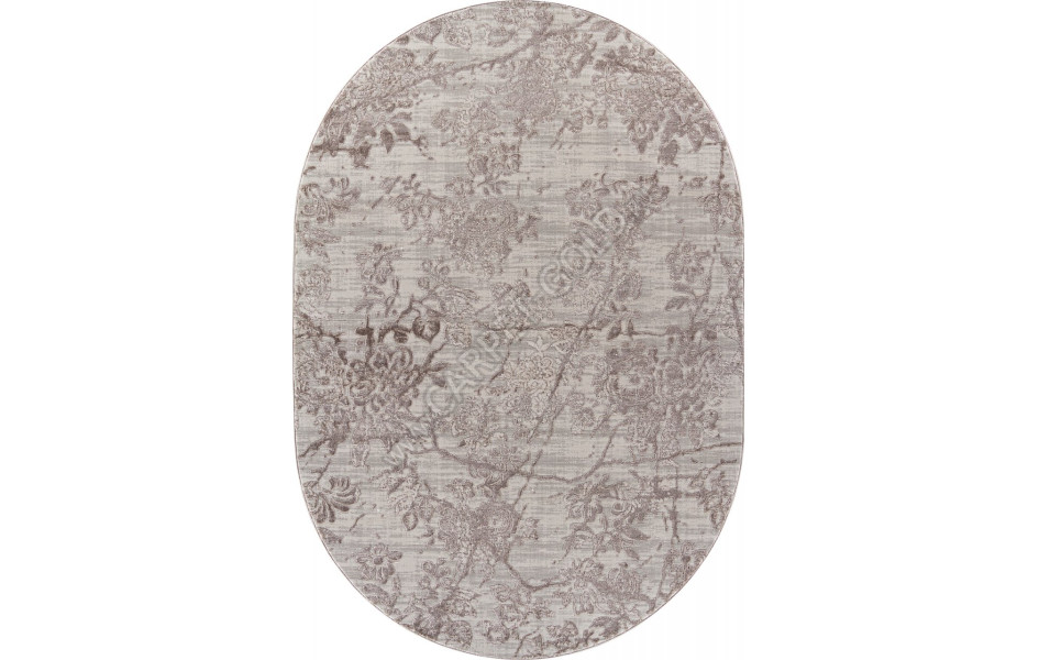 Ковер O2446 - 765 BEIGE / VIZON - Овал - коллекция BRAND
