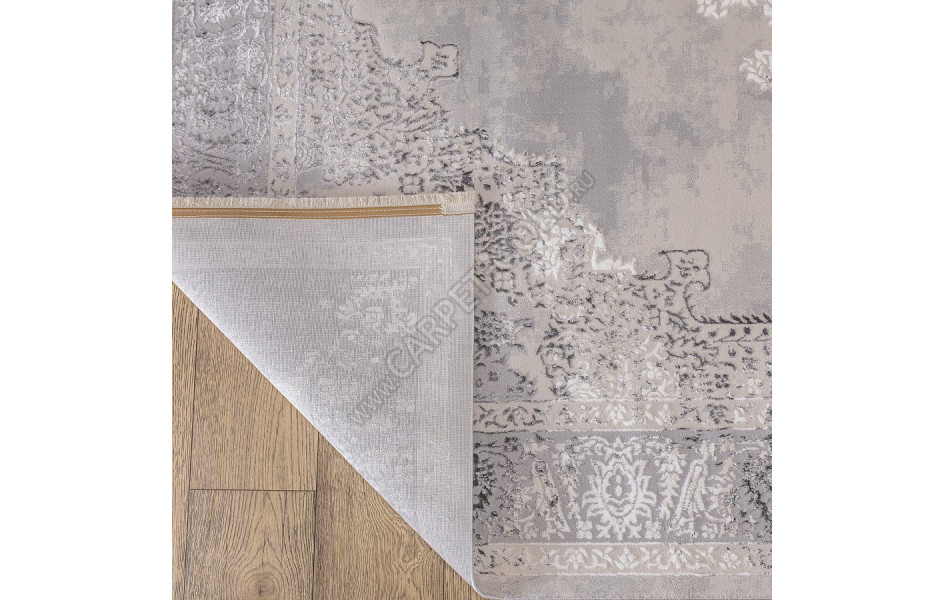 КОВРЫ ДИЗАЙН N887A ЦВЕТ WHITE / GRAY2 Prado