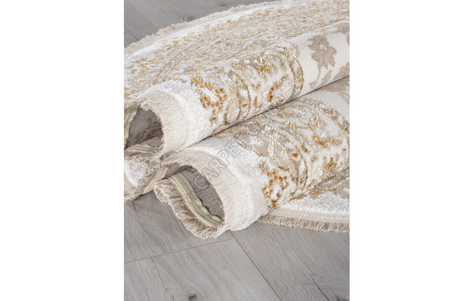 Ковер 27239A - CREAM / GOLD - Овал - коллекция MOSSO