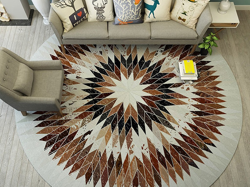 Круглый ковер в гостинную